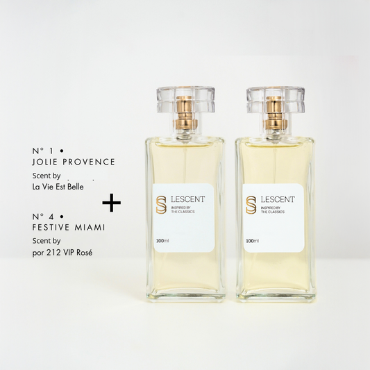 Elegance Duet Kit: No. 1 • JOLIE PROVENCE + No. 4 • FESTIVE MIAMI 100ml